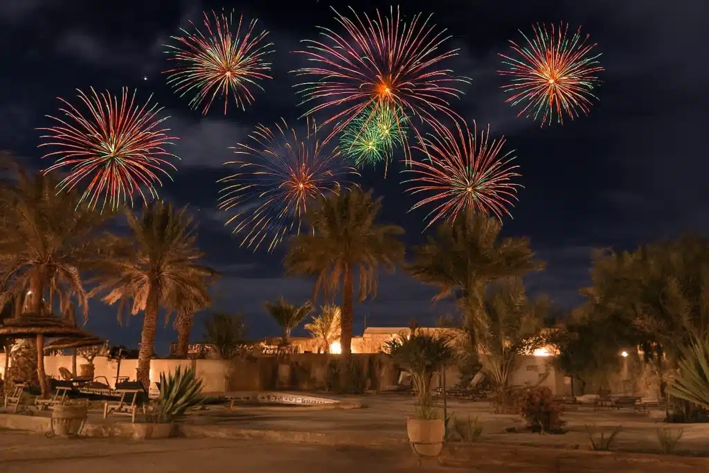Fin de año en el desierto de Merzouga Sáhara